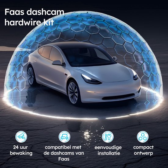 Dashcam Hardwire Kit – 24-Uurs Bewaking – USB-C Aansluiting – Compact Ontwerp – Eenvoudig Te Installeren – Directe Accu Aansluiting – van Faas