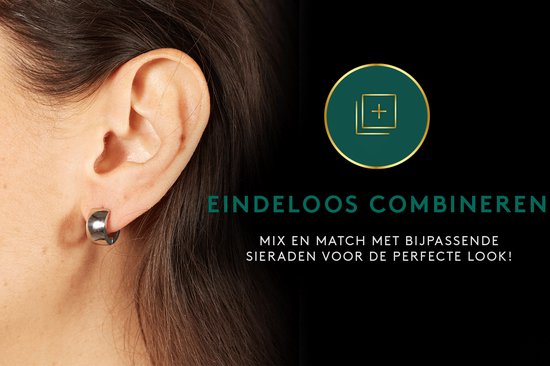Laura Ferini Dames Oorbellen Milana Zilver - Zilverkleurige Oorhangers - Dames Oorknoppen - Sieraad - Accessoires - Sieraden