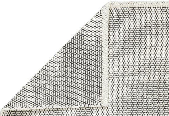 Lifa Living Vloerkleed – Wol & Katoen – Geweven – 160x230 cm – Scandinavisch Design – Zwart/Wit