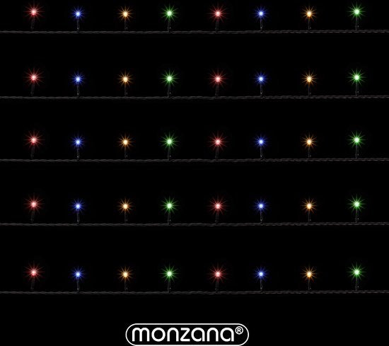 Monzana Lichtsnoer 200 LEDS – Afstandsbediening Timer – Multicolor