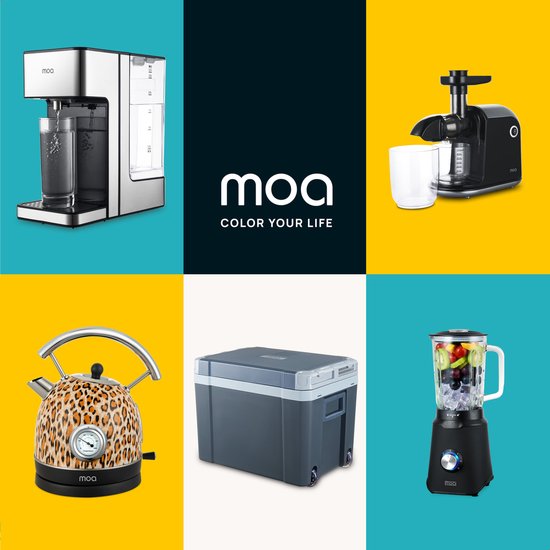 MOA Koelbox Elektrisch 12v 230 volt - Coolbox 40L - Frigobox - Auto en Camping - Grijs