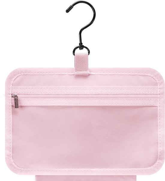 SC Travel Essentials Toilettas - Ophangbare Make-up Organizer en Sieradenhouder - Waterdicht en Compact - Ideaal voor Reizen en Dagelijks Gebruik - Roze