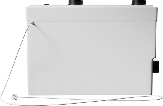 Juskys – Opvoerinstallatie – 600 W – 42 x 27 x 24 cm – Voorzien Van Geïntegreerde Vermaler En 3 Inlaten – Voor Kelder En Toilet – Wit Polypropyleen