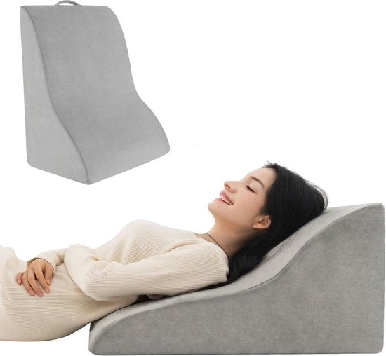 Coast Beenhefkussen - Ergonomisch Driehoekig - 51 x 32 x 63 cm - Grijs