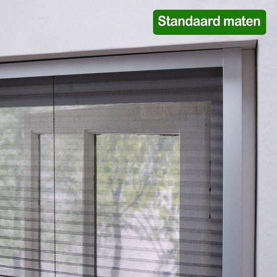 Bruynzeel S500 Plissé Raamhor – 123 × 155 cm – Wit