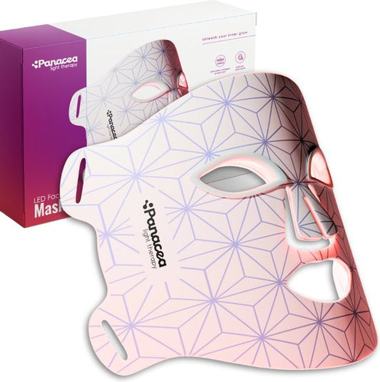 Panacea Red Light therapy - LED Gezichtsmasker - Huidverzorging - Acne - Collageen - 520 LED lamps- Quattro Chip Technologie