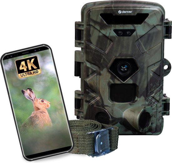 Denver Wildcamera met Nachtzicht - 4K Ultra HD - 50MP - LCD Scherm - Waterdicht - WCT8016