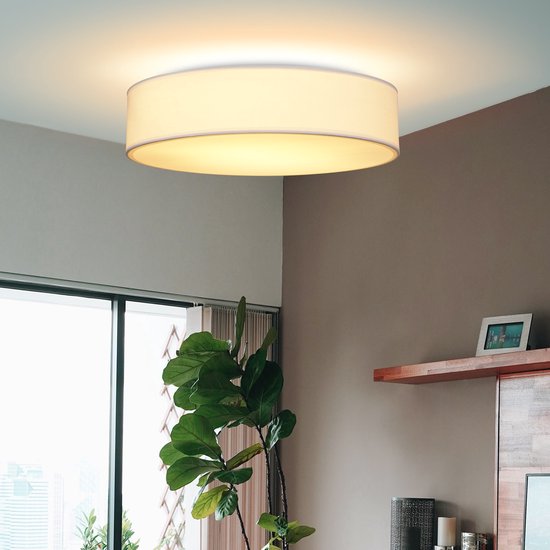 Monzana Plafondlamp 40W Rond - 38cm / Fitting E27 - Wit