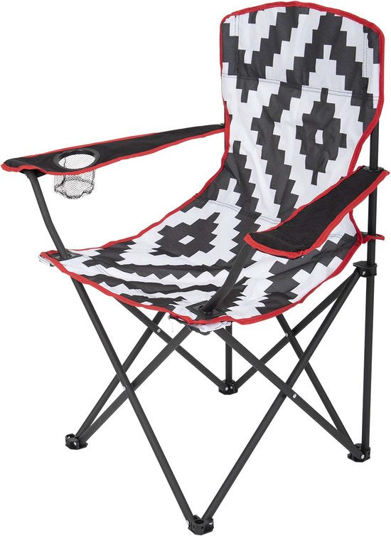 Bo-Camp - Urban Outdoor - Vouwstoel - Madison - Zwart/Wit