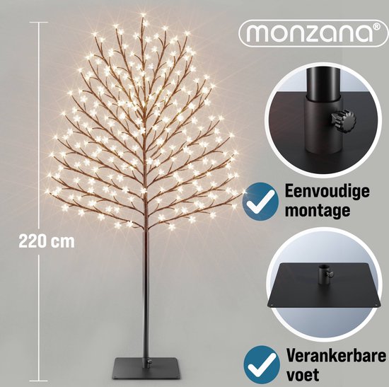 Kerstbloesem Boom Lichttak - 220 cm - 220 LEDs - Voor binnen of buiten