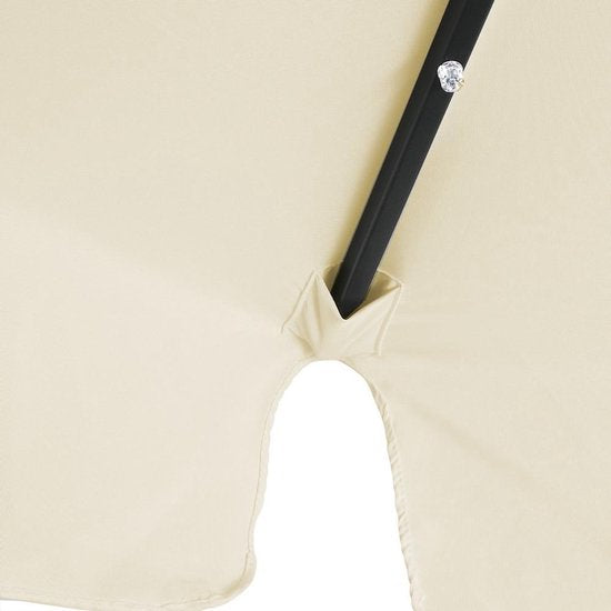 Kingsleeve Parasol - LED-verlichting 330 cm – Solar Beige