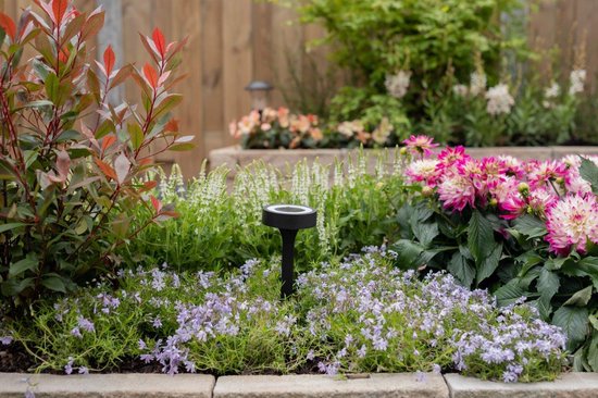 Luxform AYR Orange - Solar Tuinlampen 2 stuks - LED - Zwart