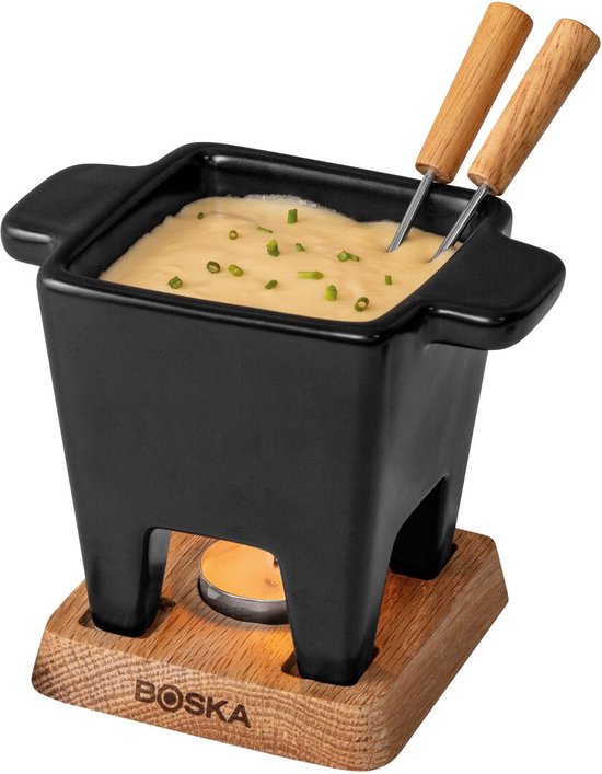 Boska Tapas Fondueset Nero - Fondueset - voor 175 gram Kaas - 300 ml