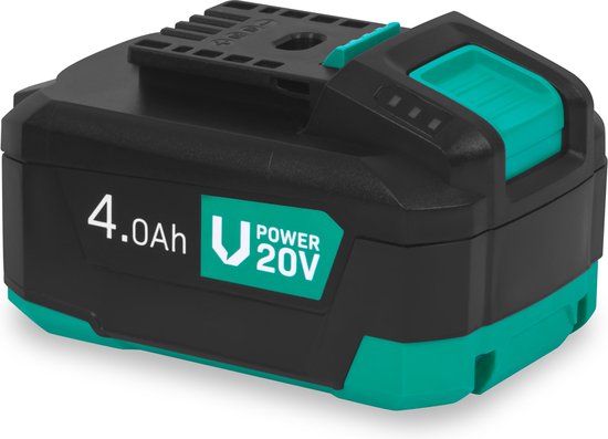 VONROC Accu 20V – 4.0Ah - bi-directionele USB-C poort – accu en powerbank in één – compatibel met Power Delivery (PD) – Beveiligd met Electronic Cell Protection