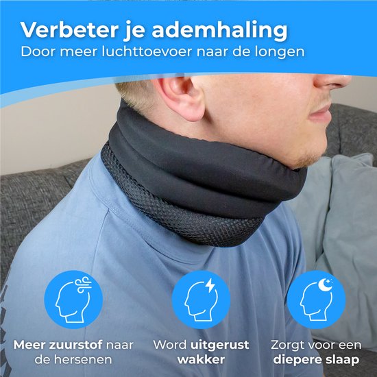 Nuvance - Anti Snurk Nekbrace - Nekkraag - Anti Snurk Kussen - Inclusief eBook - Nek Brace - Vermindert Snurken - Nekband - Anti Snurk Producten - Betere Slaap