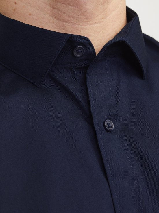 jack & jones Cardiff Shirt - Navy Blazer - Maat L - 12201905