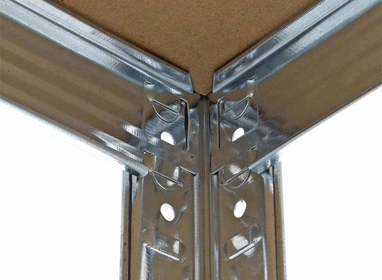 2x Profeco Heavy Duty opbergrek 180x90 cm - RVS stellingkast - 10 planken - Draagvermogen 175 kg per plank - Opbergkast garage & schuur