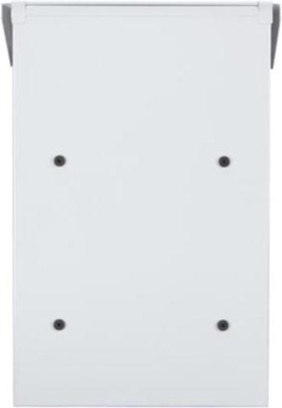 Perel Brievenbus Rio, wand- en paalmontage, met naamplaatje, incl. 2 sleutels, afmetingen (H x B x D) 39.5 x 27 x 10 cm, wit
