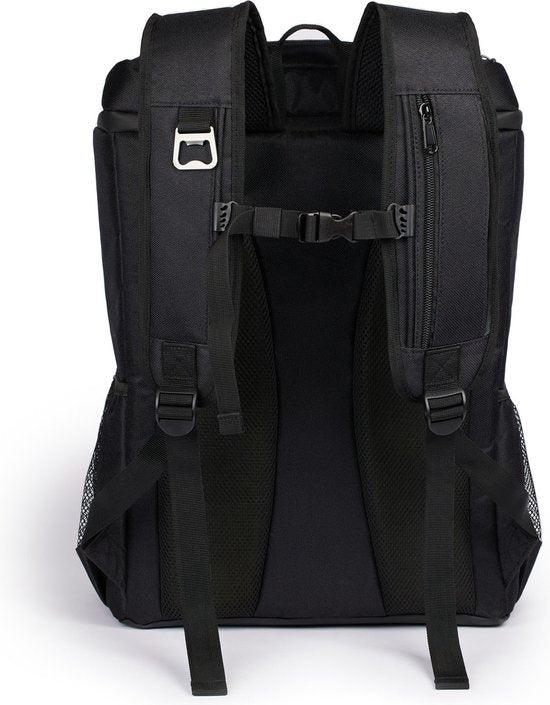 Koelrugzak Groot 30 Liter - Koeltas Rugzak – XXL Koel Backpack voor Heren & Dames - Koelrugtas - Zwart - Sunflake