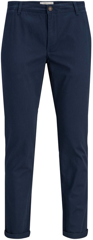 Jack & Jones Chinobroek Slim Fit Chinobroek - maat W33-L34 - Navy blazer