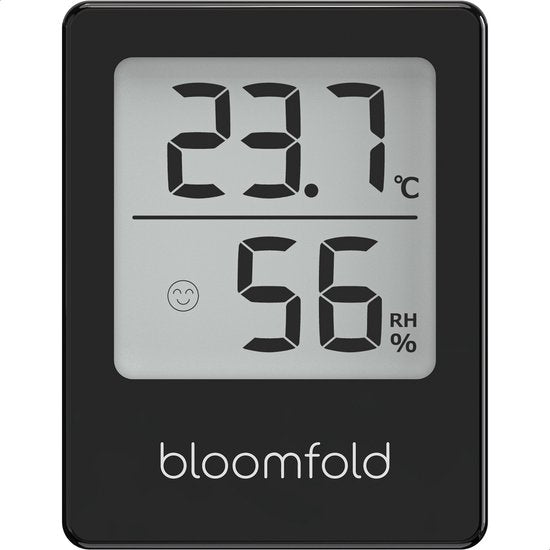 Bloomfold Hygrometer - Luchtvochtigheidsmeter - Digitaal Weerstation - Vochtigheidsmeter - Thermometer voor Binnen - Inclusief batterij