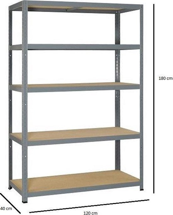 Opbergrek XL - 120 cm breed - 875 kg draagkracht - 175 kg per plank - Extra breed