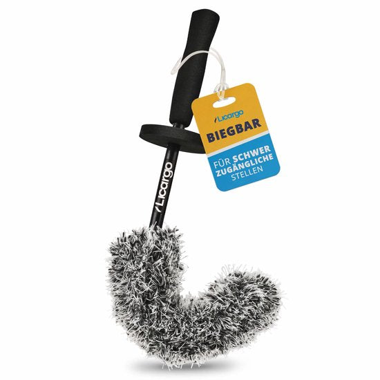 LICARGO® buigzame microvezel velgenborstel - Flexibele borstelkop voor moeilijk bereikbare plekken - Microvezel velgenborstel voor aluminium velgen - Auto velgenborstel - Flexibele velgenreinigingsborstel