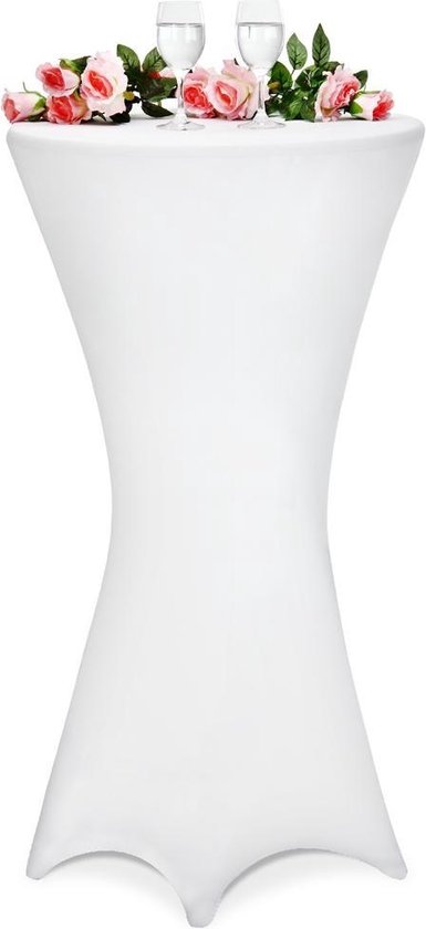 Deuba Statafel tafelhoes wit Ø80cm