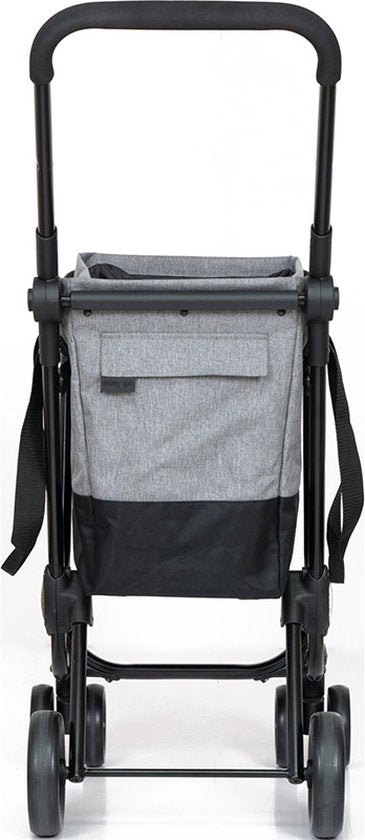 Ceruzo by Playmarket- Easy Go - Boodschappentrolley - Zwart-Grijs