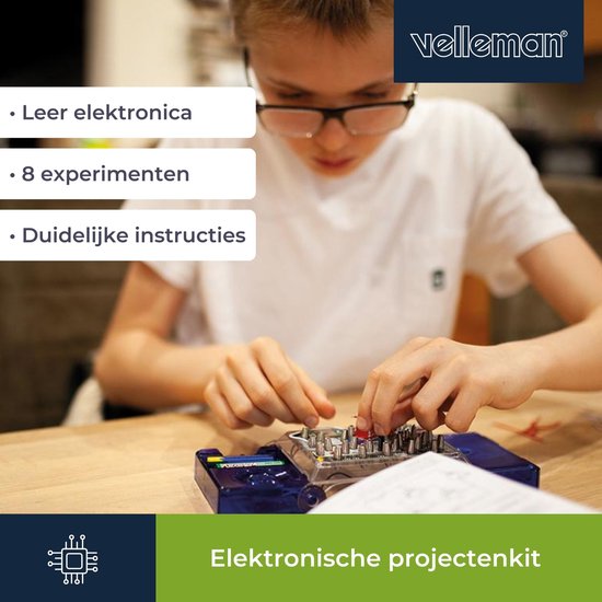 Velleman Elektronische projecten kit - 8 experimenten - LED & muziek