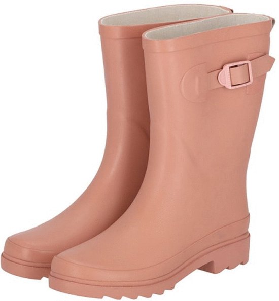 Xq Footwear Dames Regenlaars Riem Rubber Pink - Laarzen - Maat 39