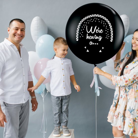 Partizzle Gender Reveal Party Versiering Pakket - Babyshower Ballonnen Decoratie - Geslacht Bekend Maken - Boy or Girl - XXL