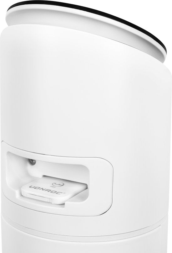 VONROC Luxe Ventilator - Torenventilator – hoogte 86 cm – Incl. afstandsbediening - 3 snelheden – zwenkfunctie - 15 uurs timer - wit