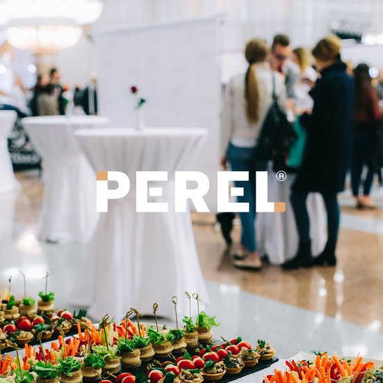 Perel Klaptafel, wit, 80 x 110 cm, binnen- en buitengebruik, ideaal voor evenementen en dagelijks gebruik, max. 100 kg, past overal, lichtgewicht en draagbaar, extra tafelruimte