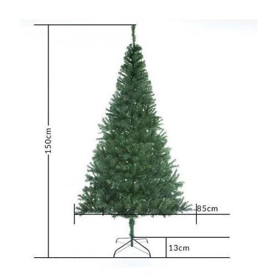 Casaria Kerstboom 150 cm PVC - Metalen Voet – Groen
