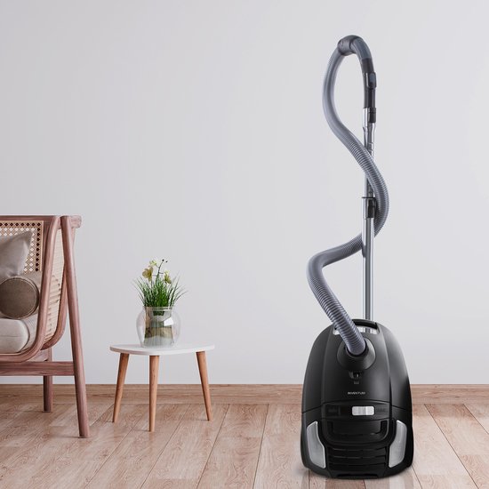 Inventum ST306ZZA - Stofzuiger met zak - 3 liter - HEPA 13 - Snoerlengte 7 meter - Zwart