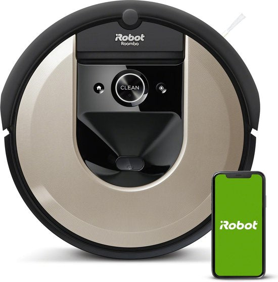 iRobot Roomba i6 Robotstofzuiger – Slimme Navigatie – Spraakbediening – Beige/Zwart