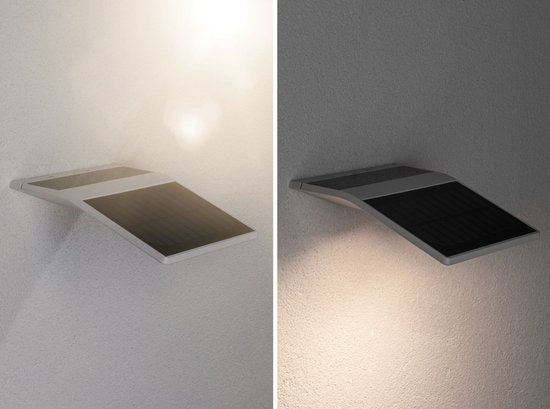 Solar LED-huisnummerverlichting Yoko Schemergestuurde bewegingsmelder (IR) IP44 3000K 42lm Wit