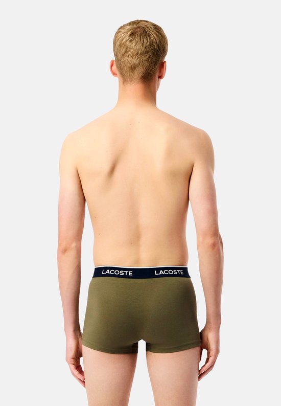 Lacoste Trunkshort Heren - 3 Stuks - Olive/Delphinium - Maat XL