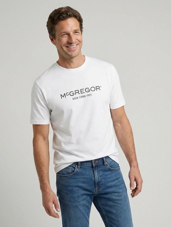 McGregor Essential Logo T-Shirt - Heren - Wit - Maat L
