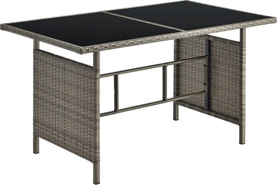 Juskys Polyrotan Loungeset - Manacor - Grijs