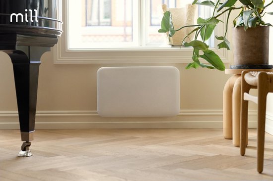 Mill IB600DN - Stalen paneelverwarming - 600 Watt- tot 11 m2 - 100% stil - geschikt voor de badkamer