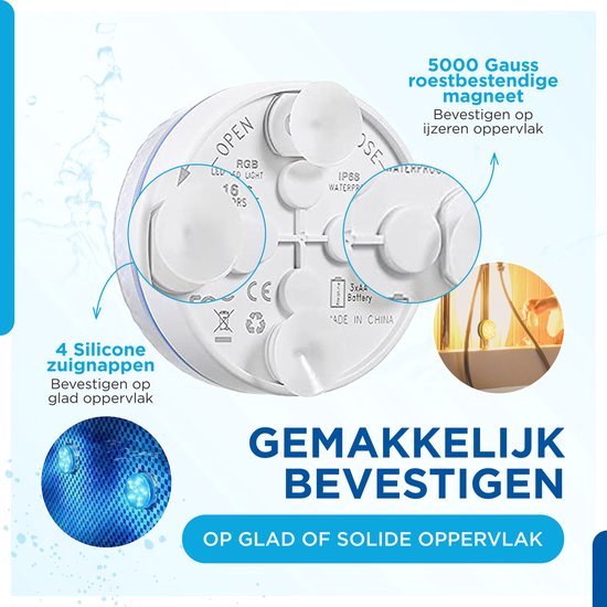 AyeKids Zwembad Verlichting – Onderwater Lamp – Jacuzzi – LED – Waterproof – Afstandsbediening – 16 kleuren