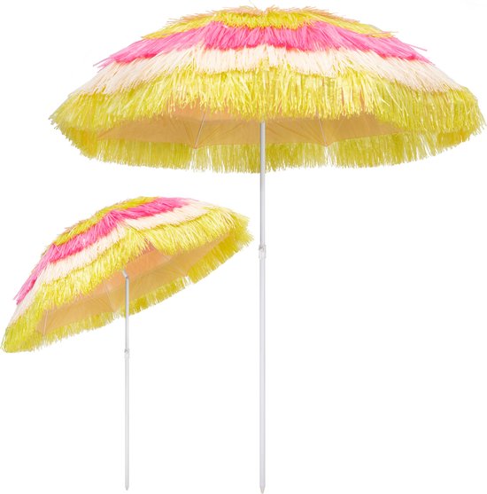 Kingsleeve Parasol Hawaii 160 cm – Verstelbaar Kantelbaar - Multicolor