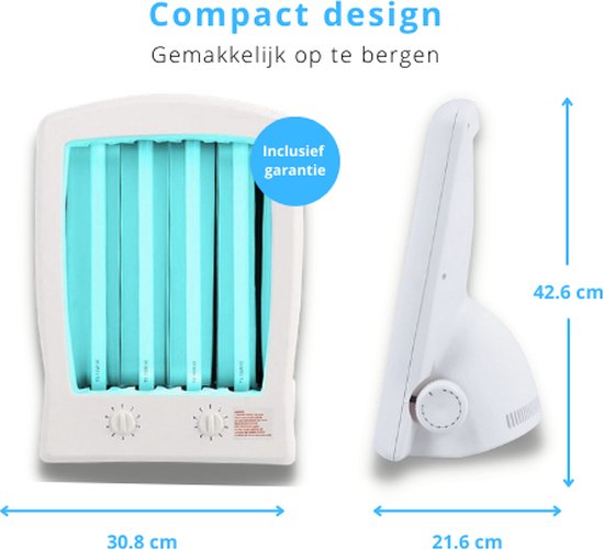 Livista - Gezichtsbruiner - Inclusief garantie! - Zonnebank - UV Lamp - Geschikt voor thuis gebruik - Inclusief beschermende bril - Verschillende standen - Zonnelamp - Zonnebruiner - Supper Tanning
