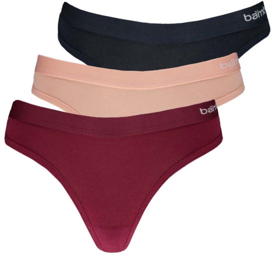 Bamboe String Dames 3-pack - Maat XL