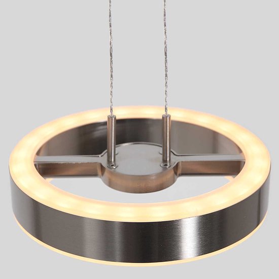 Hanglamp Piola 3500ST Staal Hoogte Verstelbaar Modern Steinhauer