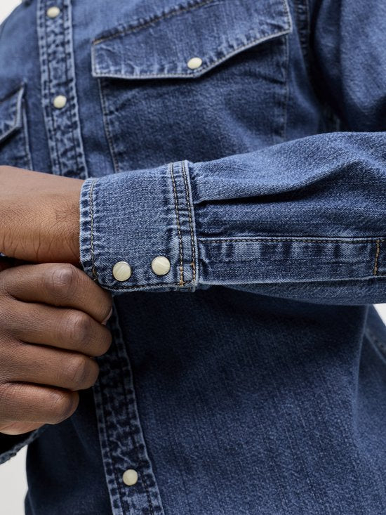 Jack & Jones Essentials Denim Overhemd - Blue Denim - Maat M