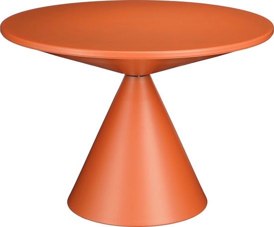 Mica Decorations Royale Bijzettafel - H42 x Ø60 cm - Metaal - Oranje