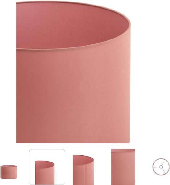 Light & Living Lampenkap Imani - Roze - 30x30x21cm - Modern